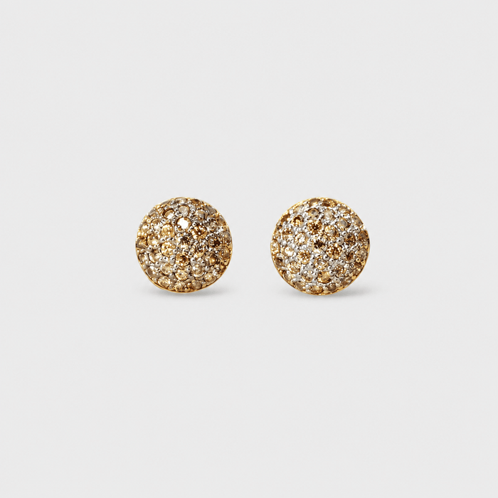 Crystal Dome Studs - Monis Anas Jewellers