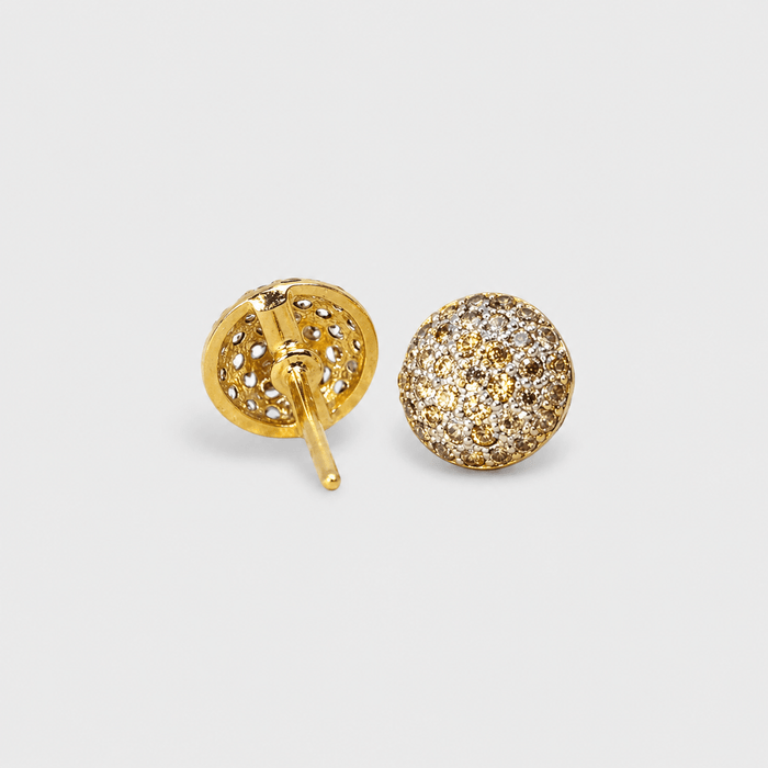 Crystal Dome Studs - Monis Anas Jewellers