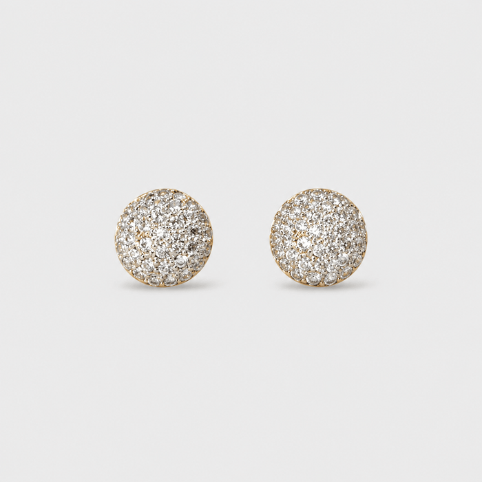 Crystal Dome Studs - Monis Anas Jewellers