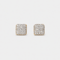 Crystal Square Studs - Monis Anas Jewellers