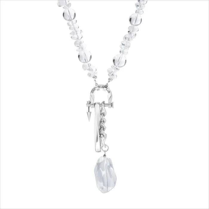 Current Clear Quartz Necklace