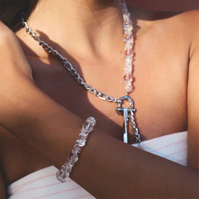 Current Clear Quartz Necklace
