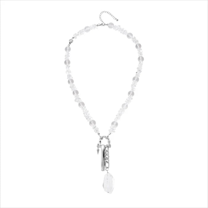 Current Clear Quartz Necklace