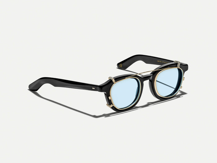 #color_bel air blue | The DAHVEN CLIP in Gold with Bel Air Blue Tinted Lenses