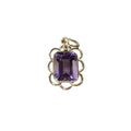 Dainty 14k Gold Ametrine and Diamond Pendant - K Jewelry Accessories