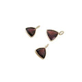 Dainty 14k Mozambique Garnet Gold Charm - K Jewelry Accessories
