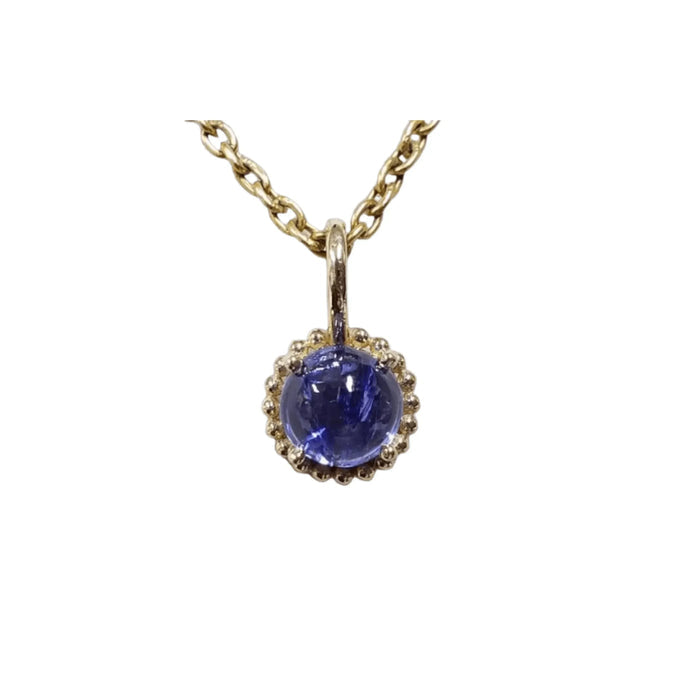 Dainty 14k Natural Tanzanite Gold Charms - K Jewelry Accessories