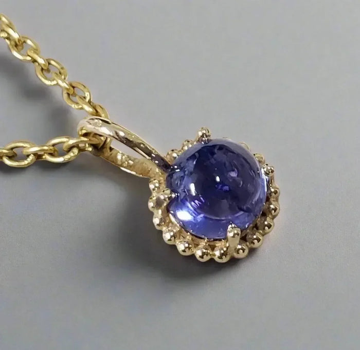 Dainty 14k Natural Tanzanite Gold Charms - K Jewelry Accessories