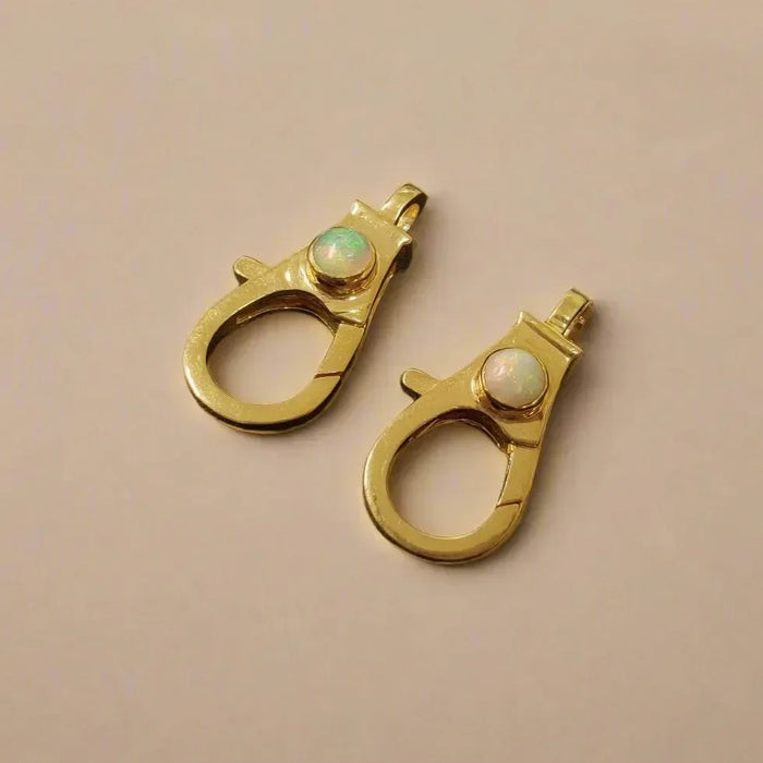 Dainty Lobster Ethiopian Opal Gold Vermeil Clasps - K Jewelry Accessories