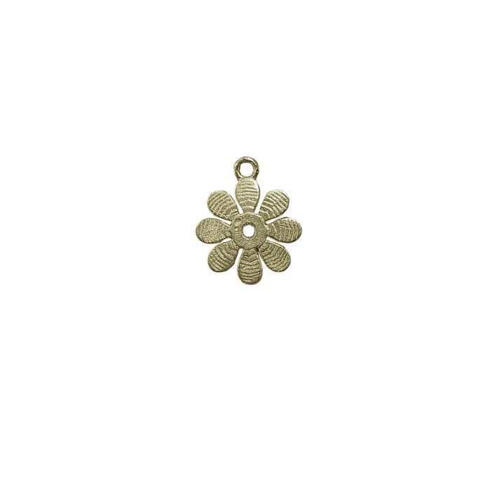 Daisy Flower Charm Gold Vermeil - K Jewelry Accessories