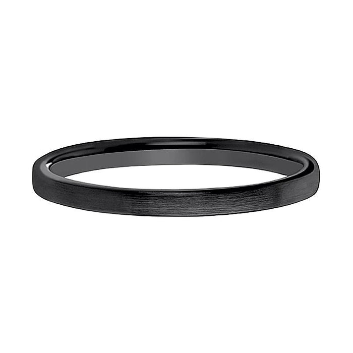 DAISY Black Ceramic men's wedding band, image 2
