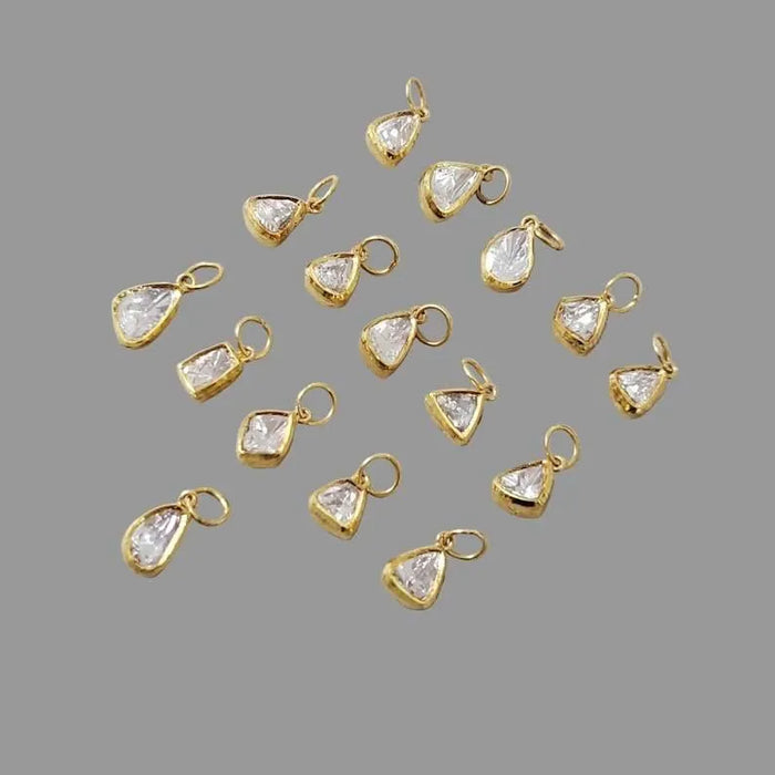 Diamond Polki Gold Pendant | Handmade Uncut Diamond Necklace - K Jewelry Accessories