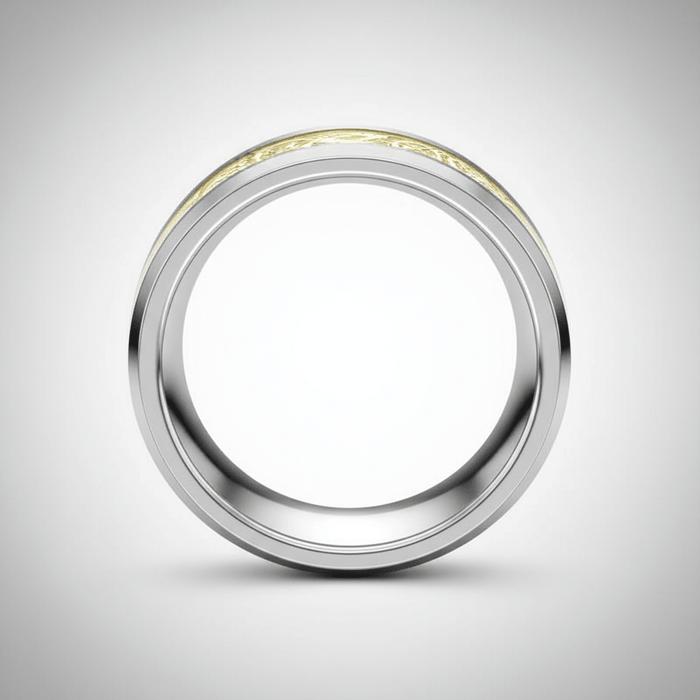 DRAKEN — alternate angle — men's tungsten carbide wedding ring | Aydins Jewelry