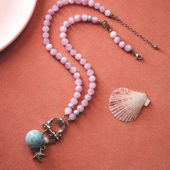 Drift Kunzite & Larimar Necklace