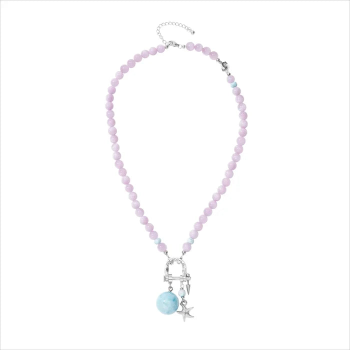 Drift Kunzite & Larimar Necklace