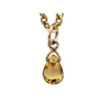 Drilled 14k Gold Citrine Pendant - K Jewelry Accessories
