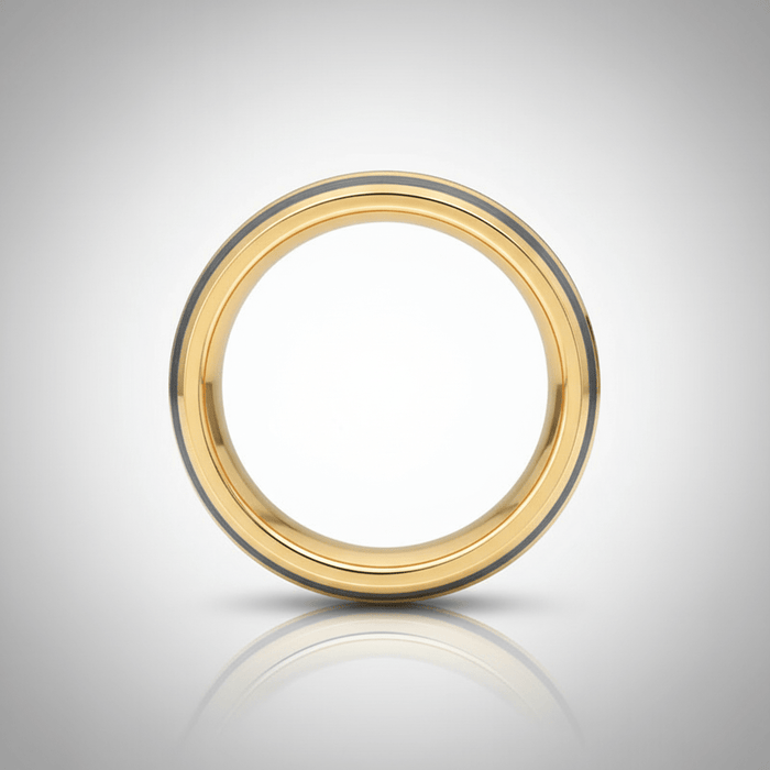 DUNCE — alternate angle — men's tungsten carbide wedding ring | Aydins Jewelry