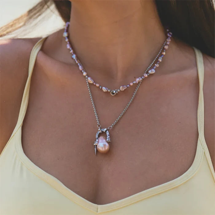 Dusk Multicolor Pearl Necklace
