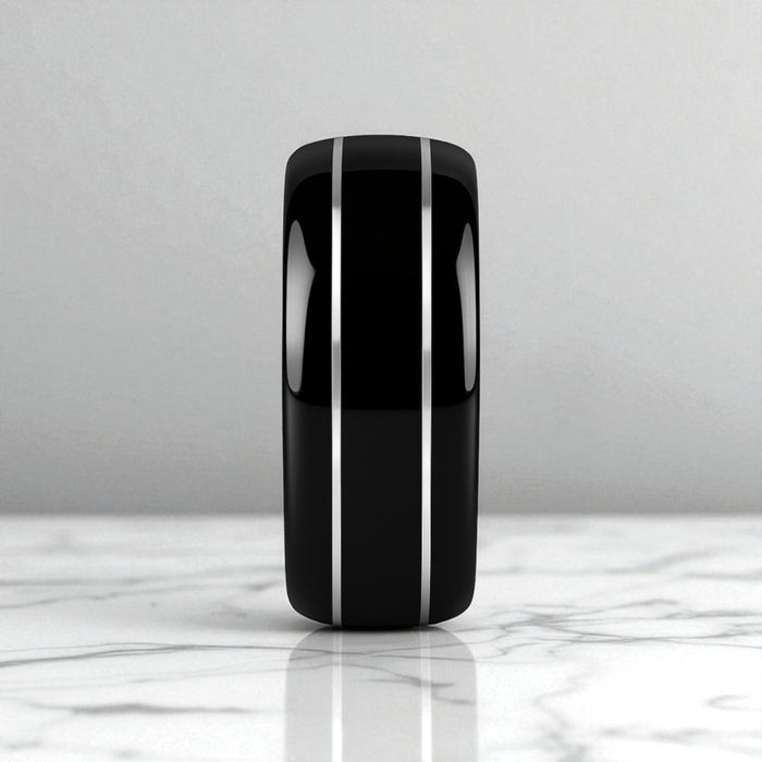 ECLIPSE Tungsten Carbide men's wedding band, image 4