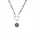 Eclipse Smoky Quartz & Meteorite Necklace