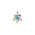 Elegant 925 Silver Ethiopian Opal Star Charm Pendant - K Jewelry Accessories