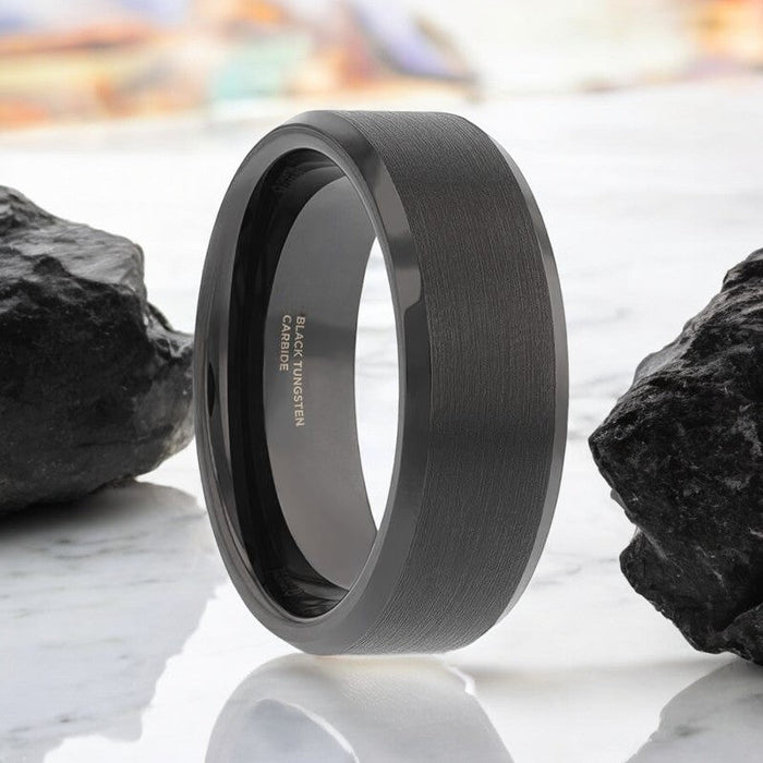 ELISE Tungsten Carbide men's wedding band, image 1