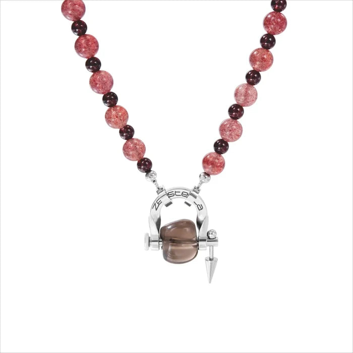 Ember Strawberry Quartz & Garnet Necklace