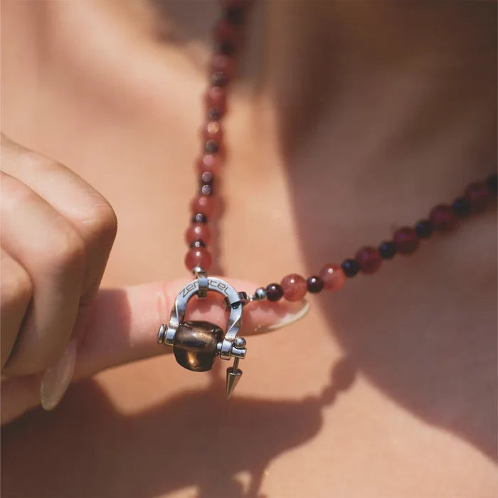 Ember Strawberry Quartz & Garnet Necklace