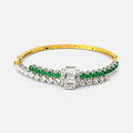 Emerald Arc Bangle - Monis Anas Jewellers