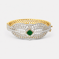Emerald Crown Bangle - Monis Anas Jewellers