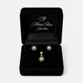 Emerald Daisy Mini Set - Monis Anas Jewellers