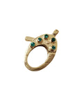 Emerald Gold Vermeil Clasp: Openable Link Pendant Holder