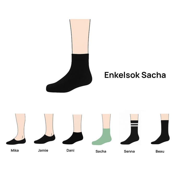 Enkelsokken Sacha (3-pack) - Wit