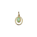 Ethiopian Opal Gold Pendant - K Jewelry Accessories