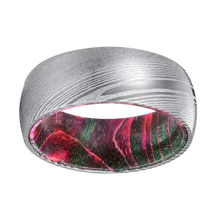 EVANS — lifestyle on hand — men's damascus steel wedding ring | Aydins Jewelry