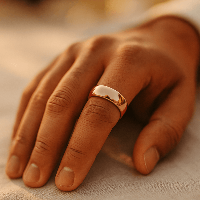 FANATIC - lifestyle on hand - men's tungsten carbide wedding ring | Aydins Jewelry