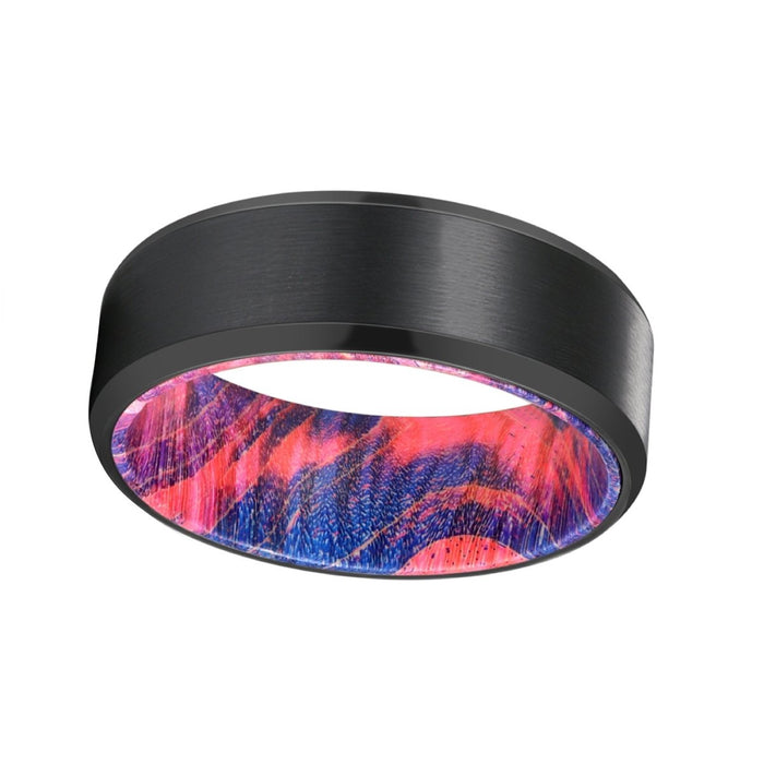 FLAME — lifestyle on hand — men's tungsten carbide wedding ring | Aydins Jewelry