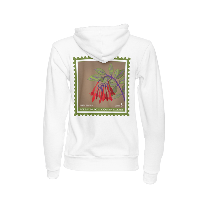 FLOR FUCHSIA POSTAL VERDE HOODIE