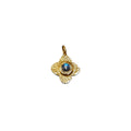 Floral 925 Gold vermeil Rainbow Moonstone Charm - K Jewelry Accessories