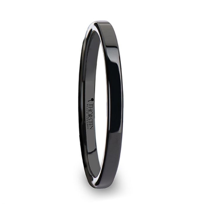 FRAENER Black Ceramic men's wedding band, image 1