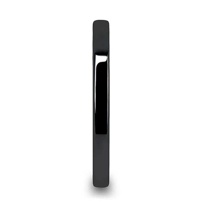 FRAENER Black Ceramic men's wedding band, image 2