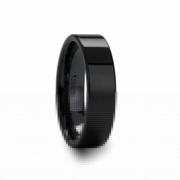 FRAENER Black Ceramic men's wedding band, image 4