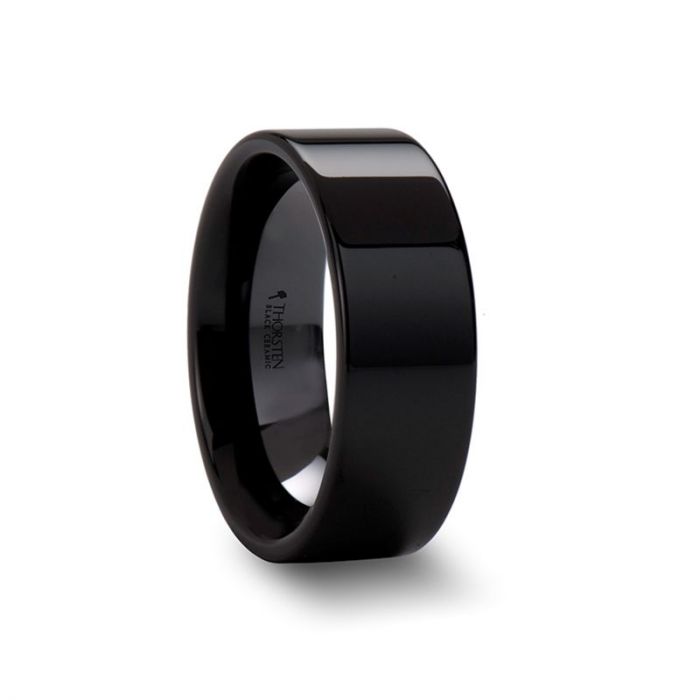 FRAENER Black Ceramic men's wedding band, image 5