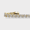 Full Iced Cuban Link Bracelet – 18K Gold Plated - Monis Anas Jewellers