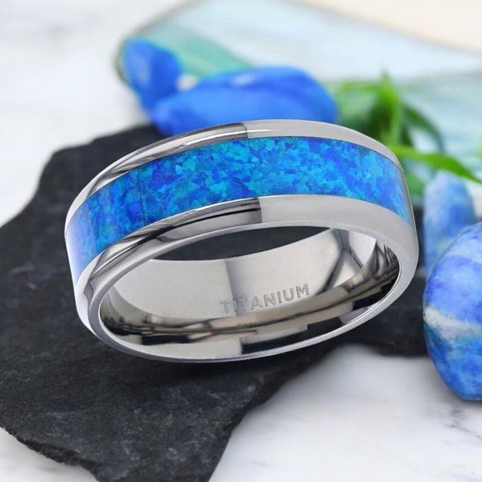 GALAXY Titanium men's wedding band, image 2