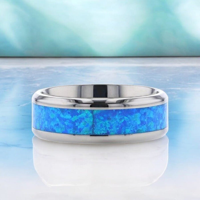 GALAXY Titanium men's wedding band, image 5