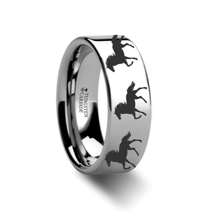 GALLOP Tungsten Carbide men's wedding band, image 1