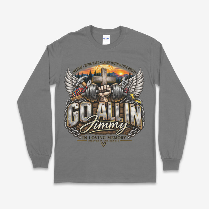 S / Gildan Long Sleeves - Charcoal