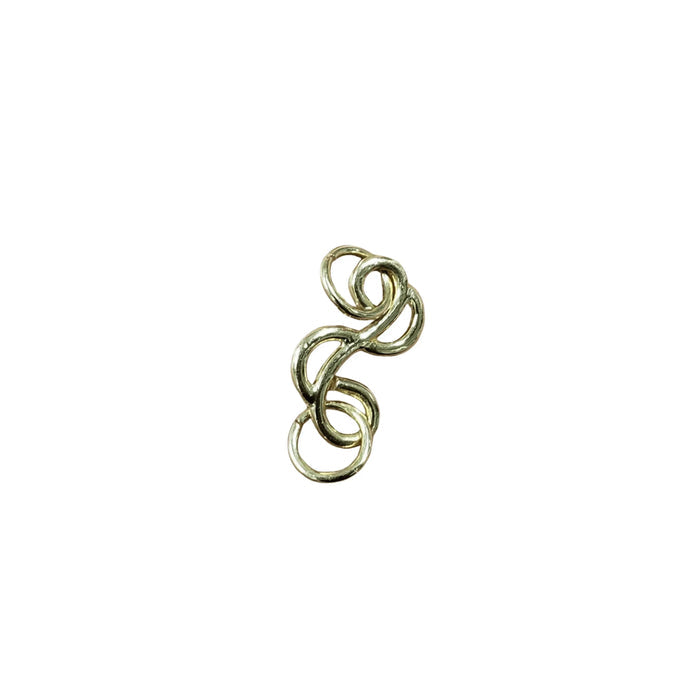 Gold 14k Designer clasp Music Note Shape Connector - K Jewelry Accessories