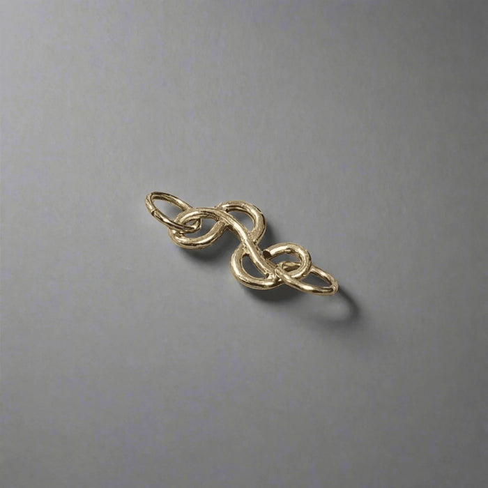 Gold 14k Designer clasp Music Note Shape Connector - K Jewelry Accessories